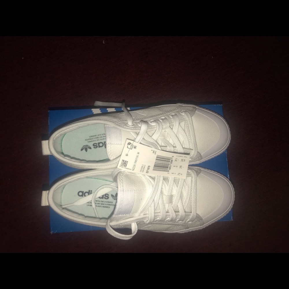 NWT White Adidas Tennis Shoes
